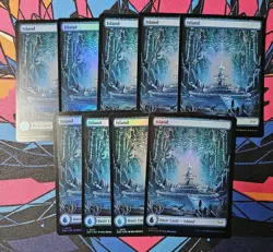 9x Island (0273) x9 NM Foil Borderless MTG Duskmourn Unplayed Magic Gathering - Image 1