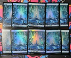 10x Island x10 NM Foil MTG Duskmourn DSK Unplayed Magic The Gathering - Image 1
