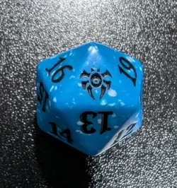 Magic The Gathering D20 Spindown Die - Guilds Of Ravnica, Dimir Guild Kit MTG - Image 1