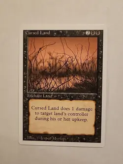 Cursed Land - Revised - LP - MTG Magic - Uncommon - Land - Image 1