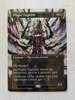 MTG Secret Lair Plague Engineer #1215 -SLD Showcase: All Will Be One Foil - Image 2