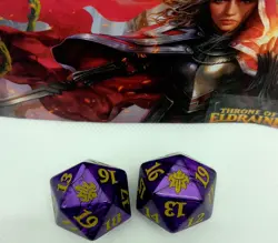 Magic the Gathering Throne Of Eldraine Oversized Spindown D20 Lifecounter - Image 1