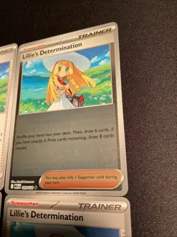 Pokemon TCG Playset - 4x Lillie's Determination 119/132 (1x Reverse, 3x Regular) - Image 3