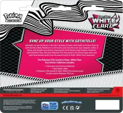 POKEMON White Flare Tech Sticker Collection 3 Pack Gothitelle Black Bolt - Image 2
