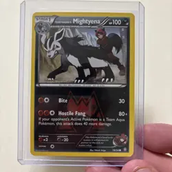 Pokemon TCG Team Magma's Mightyena Double Crisis 19/34 Regular Common cool 🔥🔥 - Image 1