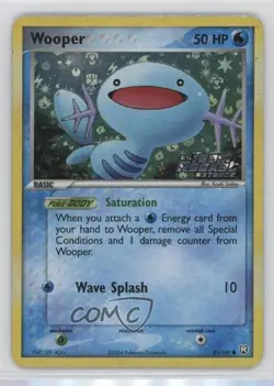 Wooper Reverse Foil Pokemon EX Team Rocket Returns #81 2004 - Image 1