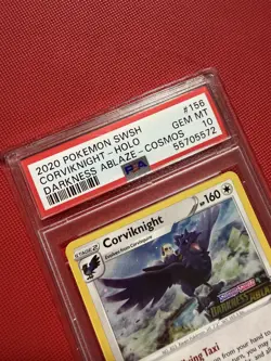 PSA 10 Pokemon Corviknight 156/189 Darkness Ablaze Stamped Promo low POP 9 Cosmo - Image 3