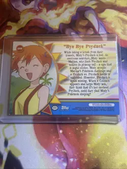 2000 Pokemon Orange Islands OR8 BYE BYE PSYDUCK blue logo non-holo card TCG - Image 2