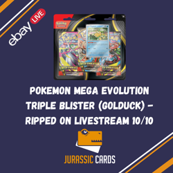 Pokemon TCG - Mega Evolution Triple Blister Pack - Psyduck *ebay live* - Image 1