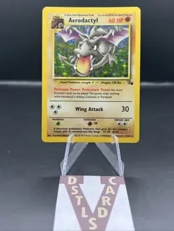 Pokemon Fossil Unlimited - AERODACTYL 1/62 Holo Rare HP - Image 1