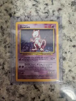 Mewtwo 10/102 Pokemon TCG 1999 Base Set Holo Unlimited Rare HP - Image 1