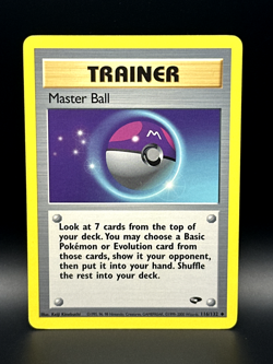 Master Ball 116/132 - Gym Challenge Regular - TCG Pokemon - LP - Image 1