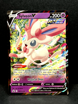Sylveon V SWSH202 Ultra Rare - 2021 Pokemon Black Star Promos - NM - Image 1