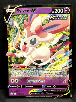 Sylveon V SWSH202 Ultra Rare - 2021 Pokemon Black Star Promos - NM - Image 2
