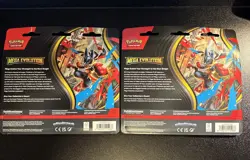 2 Pokemon TCG ME01 Mega Evolution 3 Pack Booster Blister Bundles Sealed New x 2 - Image 2