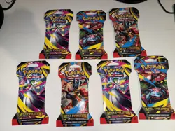 Lucky Lot of 7 - Pokemon Mega Evolution Sleeved Booster Packs sealed BRAND NEW - Image 1