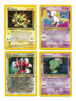 4 PROMO BLACK STAR Eevee, Scizor, Misdreavus, Electabuzz POKEMON NM SPANISH Lot - Image 1