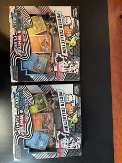 (2) Pokemon Black Bolt And White Flare Unova Poster Collection Box New Sealed - Image 1