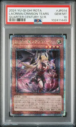 2024 YU-GI-OH! JPN ROTA-RAGE OF THE ABYSS LACRIMA THE CRIMSON TEARS PSA 10 - Image 1