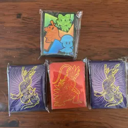 Paldea Scarlet Violet CARD SLEEVES 65CT SEALED POKEMON Lot of 4 - Image 1