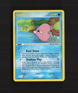 Luvdisc 7/100 EX Crystal Guardians Reverse Holo Rare Stamped Pokemon Card LP+ - Image 1