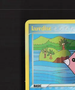 Luvdisc 7/100 EX Crystal Guardians Reverse Holo Rare Stamped Pokemon Card LP+ - Image 3