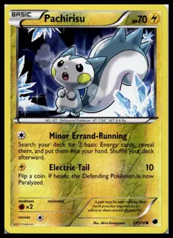 Pachirisu 37/116 Plasma Freeze Reverse Holo Pokemon Card | LP - Image 1
