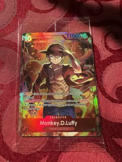 One Piece Treasure Booster Promo Card Monkey D Luffy ST10-006 Alternate Art New - Image 1