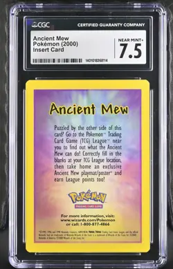 2000 Insert Card Ancient Mew CGC 7.5 - Image 1