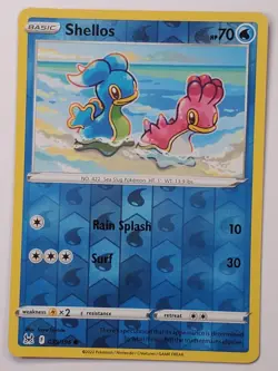 Shellos 039/196 Reverse Holo Common SWSH11: Lost Origin NM English Pokemon Card - Image 1