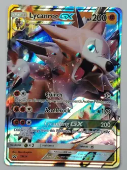 Lycanroc GX SM14 SM Promos MP English Pokemon Card - Image 1