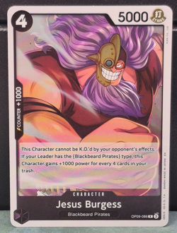 Jesus Burgess PRB-02 OP09-086 FOIL Rare The Best Vol 2 One Piece Near Mint Card - Image 1