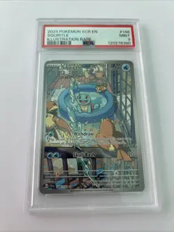 Pokemon TCG Squirrel Full Art Holo Illustration Card 148/142 Stellar Crown PSA 9 - Image 1