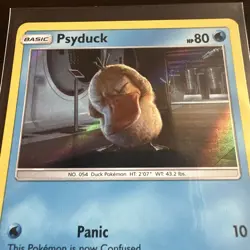 Pokemon Psyduck Holo Common 7/18 Detective Pikachu Holo Trading Card TCG - Image 4