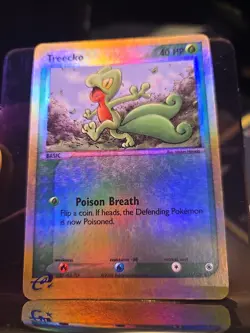 TREECKO 75/109 REVERSE HOLO RUBY SAPPHIRE Pokemon Card LP - Image 1