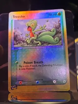 TREECKO 75/109 REVERSE HOLO RUBY SAPPHIRE Pokemon Card LP - Image 2