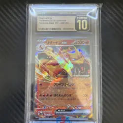 Charizard ex 006/165 CGC Pristine 10 - Japanese Pokemon 151 Holo Rare Card 2023 - Image 1