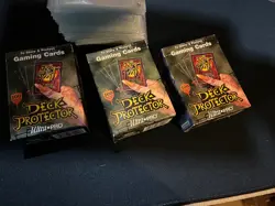 100’s of Ultra PRO Deck Protector Clear Card Sleeves Rembrandt Vintage 1995 - Image 1