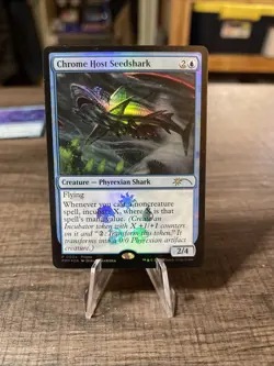 MTG Chrome Host Seedshark MOM Rare Foil #51 - Image 1