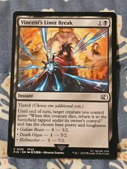 Vincent's Limit Break - Final Fantasy English Magic MTG - Image 1