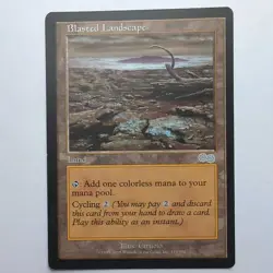 MTG Blasted Landscape (USG) Urza's Saga Regular Uncommon 319/350 - Image 1