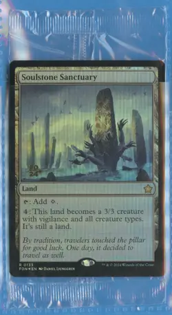 MTG: PreRelease Promo: Foundations: Soulstone Sanctuary: FOIL: STILL SEALED - Image 1