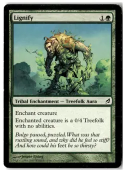 MTG Lignify - Lorwyn Heavily Played English Playset (x6) - Image 1