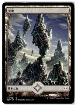 MTG Wastes (184) - Full Art - Oath of the Gatewatch MP 2 SP + 2 JP Playset (x4) - Image 5