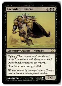 MTG Ascendant Evincar - 10th Edition Heavily Played English - Image 1