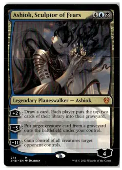 MTG Ashiok, Sculptor of Fears - Theros Beyond Death Moderately Played English - Image 1