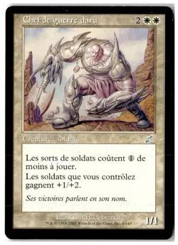 MTG Daru Warchief - Scourge Heavily Played French - Image 1