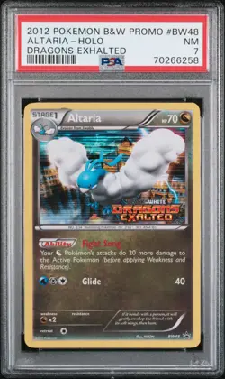2012 Pokemon Black & White Promo #BW48 Altaria Holo Dragons Exalted PSA 7 - Image 1