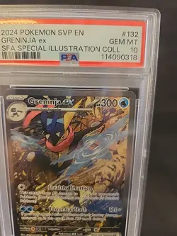 2024 POKEMON SVP EN-SV BLACK STAR PROMO #132 GRENINJA EX PSA 10 - Image 3