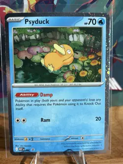 Pokemon TCG Psyduck MEP 007 Mega Evolution Pokemon Blister Promo Cosmos Holo NM - Image 1